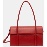 γυναικεία τσάντα ώμου calvin klein k60k613111 imv κόκκινη