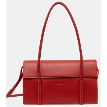 γυναικεία τσάντα ώμου calvin klein k60k613111 imv κόκκινη σε προσφορά