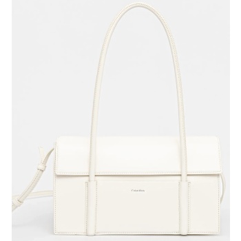 γυναικεία τσάντα ώμου calvin klein k60k613111 67u μπεζ σε προσφορά