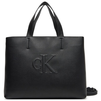 γυναικεία τσάντα χειρός-ώμου calvin klein lv04k3111g μαύρη σε προσφορά