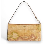 γυναικεία δερμάτινη τσάντα ώμου alviero martini 1a classe lph56 8636 0010 ταμπά geo classic