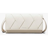 γυναικεία τσάντα χιαστί calvin klein k60k612970 67u off white