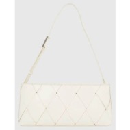 γυναικεία τσάντα ώμου calvin klein k60k612992 67u off white