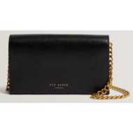 γυναικεία δερμάτινη τσάντα χιαστί ted baker tabina 279038 black