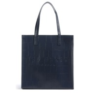 γυναικεία τσάντα ώμου ted baker croccon croc large 281631 navy