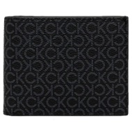 ανδρική δερμάτινη καρτοθήκη calvin klein lv04d1039g-ub1 μαύρη logo