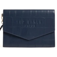 γυναικείος φάκελος ted baker crocey 281559 navy κροκό