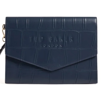 γυναικείος φάκελος ted baker crocey 281559 navy κροκό σε προσφορά