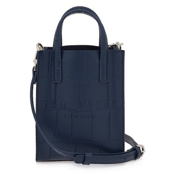 γυναικεία τσάντα χιαστί ted baker gatocon 281632 μπλέ κροκό σε προσφορά