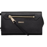 γυναικεία δερμάτινη τσάντα χιαστί dkny bryant r52e3k47-bgd μαύρη