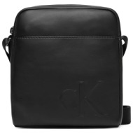 ανδρική τσάντα χιαστί calvin klein lv04d3248g-ub1 μαύρη