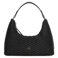 γυναικεία τσάντα ώμου calvin klein lv04f3293g-ub1 μαύρη