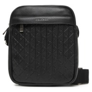 ανδρική τσάντα χιαστί calvin klein lv04d3204g-ub1 μαύρη