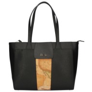 γυναικεία τσάντα χειρός-ώμου alviero martini ld27-9407-0001 μαύρη