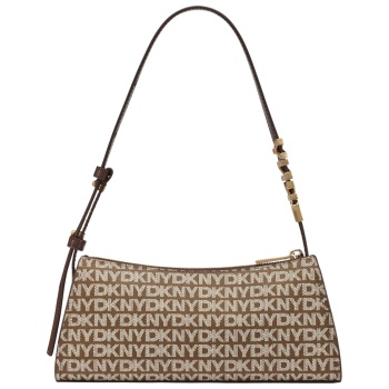γυναικεία τσάντα ώμου dkny avril r5235g57-n42 καφέ logo σε προσφορά