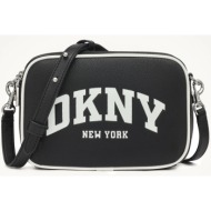 γυναικεία τσάντα χιαστί dkny nell r53eam58-hr0 black/marshomallow
