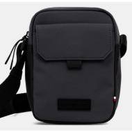 ανδρική τσάντα χιαστί tommy hilfiger am0am13645-pa7 γκρι