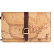 γυναικεία τσάντα ώμου/χιαστί alviero martini lpp25-g611-0529 καφέ geo map