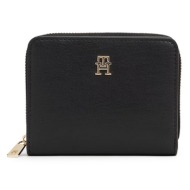 γυναικείο σετ δώρου πορτοφόλι και μπρελόκ tommy hilfiger aw0aw18041-bds μαύρο