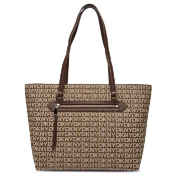 γυναικεία τσάντα ώμου dkny bryant r42aye20-n42 καφέ logo σε προσφορά