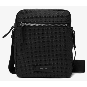 ανδρική τσάντα χιαστί calvin klein lv04d3208g-ub1 μαύρη