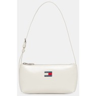 γυναικεία τσάντα ώμου tommy hilfiger aw0aw17866-ybi ιβουάρ