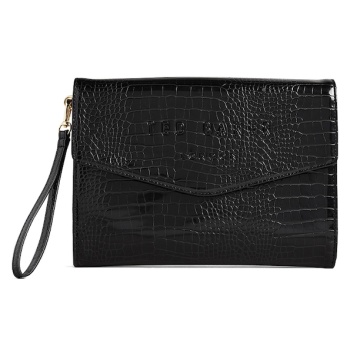 γυναικείος φάκελος ted baker crocey 281714 μαύρο κροκό σε προσφορά