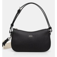 γυναικεία τσάντα ώμου dkny nessa shoulder bag r543ao36-bsv μαύρη