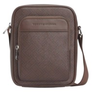 ανδρική τσάντα χιαστί tommy hilfiger am0am14138-gb6 καφέ