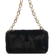 γυναικεία τσάντα ώμου ted baker 281392-black μαύρη γούνα