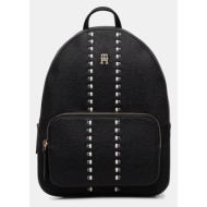 γυναικείο σακίδιο πλάτης tommy hilfiger backpack aw0aw18159-bds μαύρο