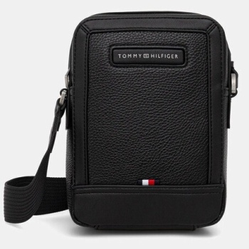 ανδρική τσάντα χιαστί tommy hilfiger am0am14011-bds μαύρη σε προσφορά