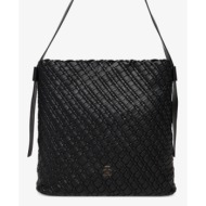 γυναικεία τσάντα ώμου tommy hilfiger aw0aw18161-bds μαύρη