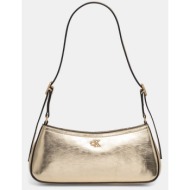 γυναικεία τσάντα ώμου calvin klein lv04f3304g-3jg χρυσή
