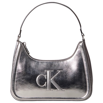 γυναικεία τσάντα ώμου calvin klein lv04f3332g-3jh ασημί σε προσφορά