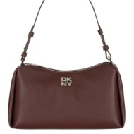 γυναικεία τσάντα ώμου dkny remy r423ae54-rub μπορντώ