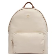 γυναικείο σακίδιο πλάτης tommy hilfiger backpack aw0aw17939-aeo μπεζ