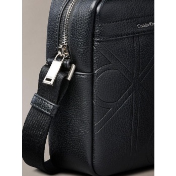 ανδρική τσάντα χιαστί calvin klein lv04d3331g-ub1 μαύρη
