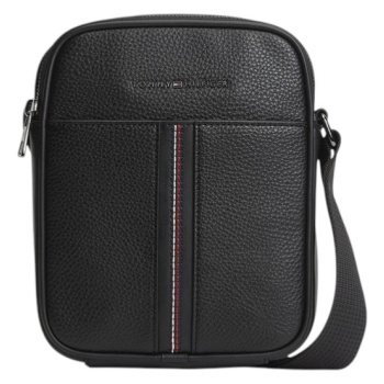 ανδρική τσάντα χιαστί tommy hilfiger am0am14168-bds μαύρη