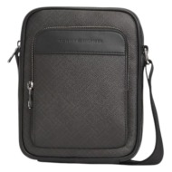 ανδρική τσάντα χιαστί tommy hilfiger am0am14138-bds μαύρη