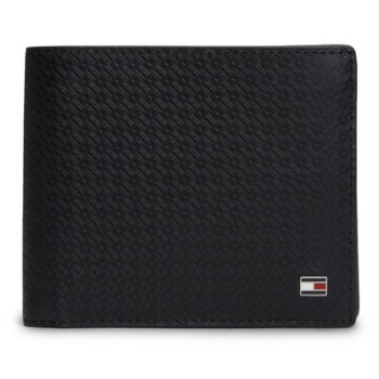 ανδρικό δερμάτινο πορτοφόλι tommy hilfiger am0am14243-bds
