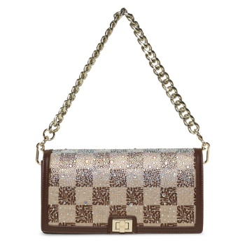 γυναικεία τσάντα ώμου steve madden btaya-12 13002343 brown