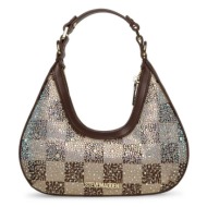 γυναικεία τσάντα ώμου steve madden blivia-12 13002342-brn καφέ