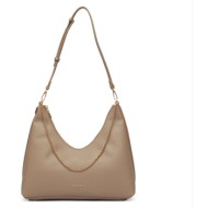 γυναικεία τσάντα ώμου calvin klein lv04f3495g-vfu μπεζ