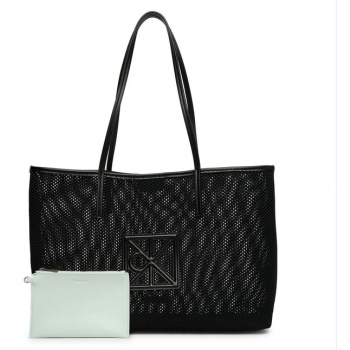 γυναικεία τσάντα ώμου calvin klein lv04f3380g-ub1 μαύρη