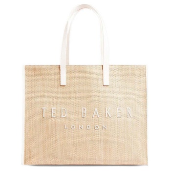 γυναικεία τσάντα ώμου ted baker raffia large icon