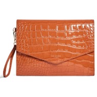 γυναικείος φάκελος ted baker crinkle 282823-tan κάμελ