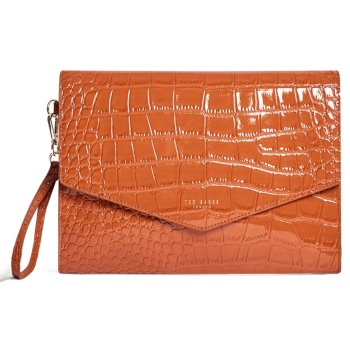 γυναικείος φάκελος ted baker crinkle 282823-tan κάμελ