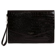 γυναικείος φάκελος ted baker crinkle 282823-black κροκό
