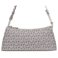 γυναικεία τσάντα ώμου dkny avril shoulder bag r5235g57-mmw off white logo